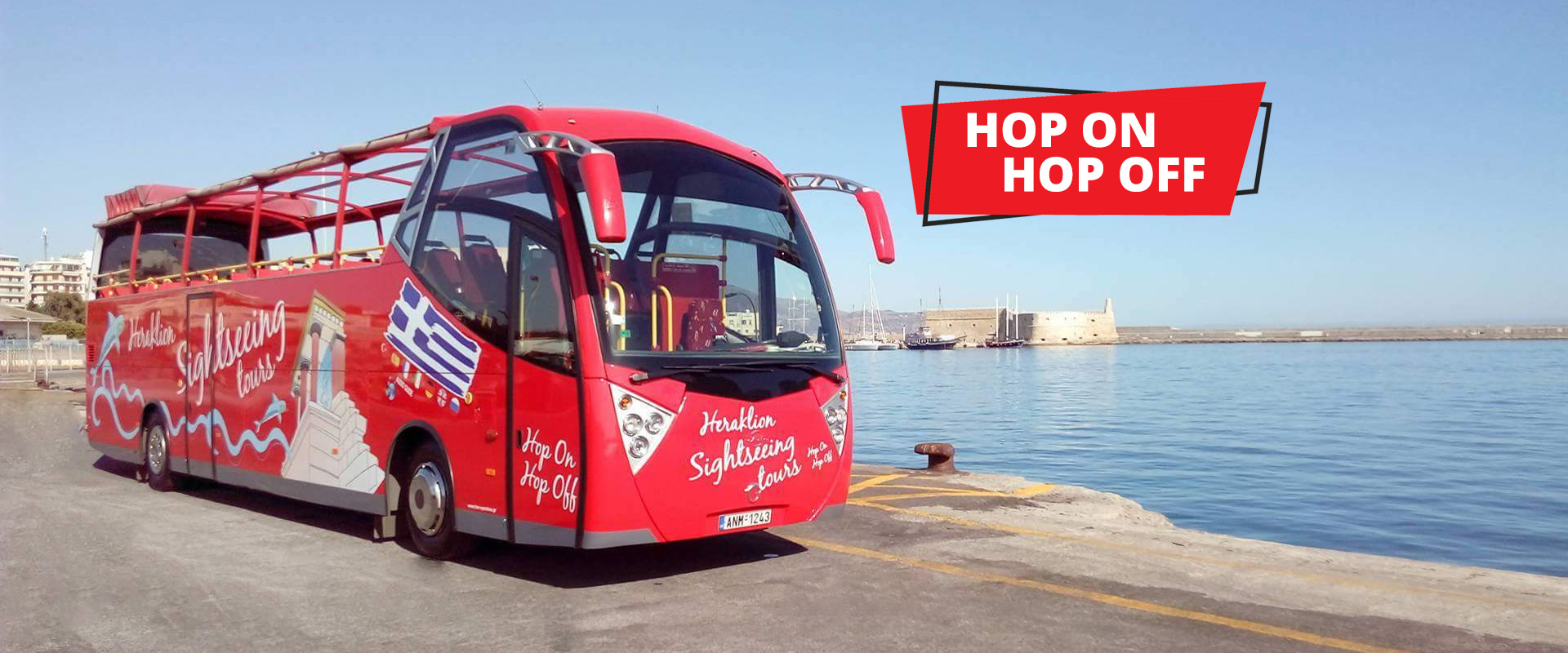 Heraklion Sightseeing Tour Open Bus